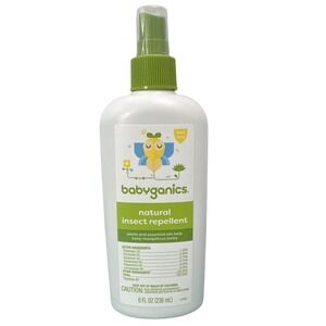 Babyganics Natural Insect Repellent Deet Free Plant and Essential Oils 8 fl Oz